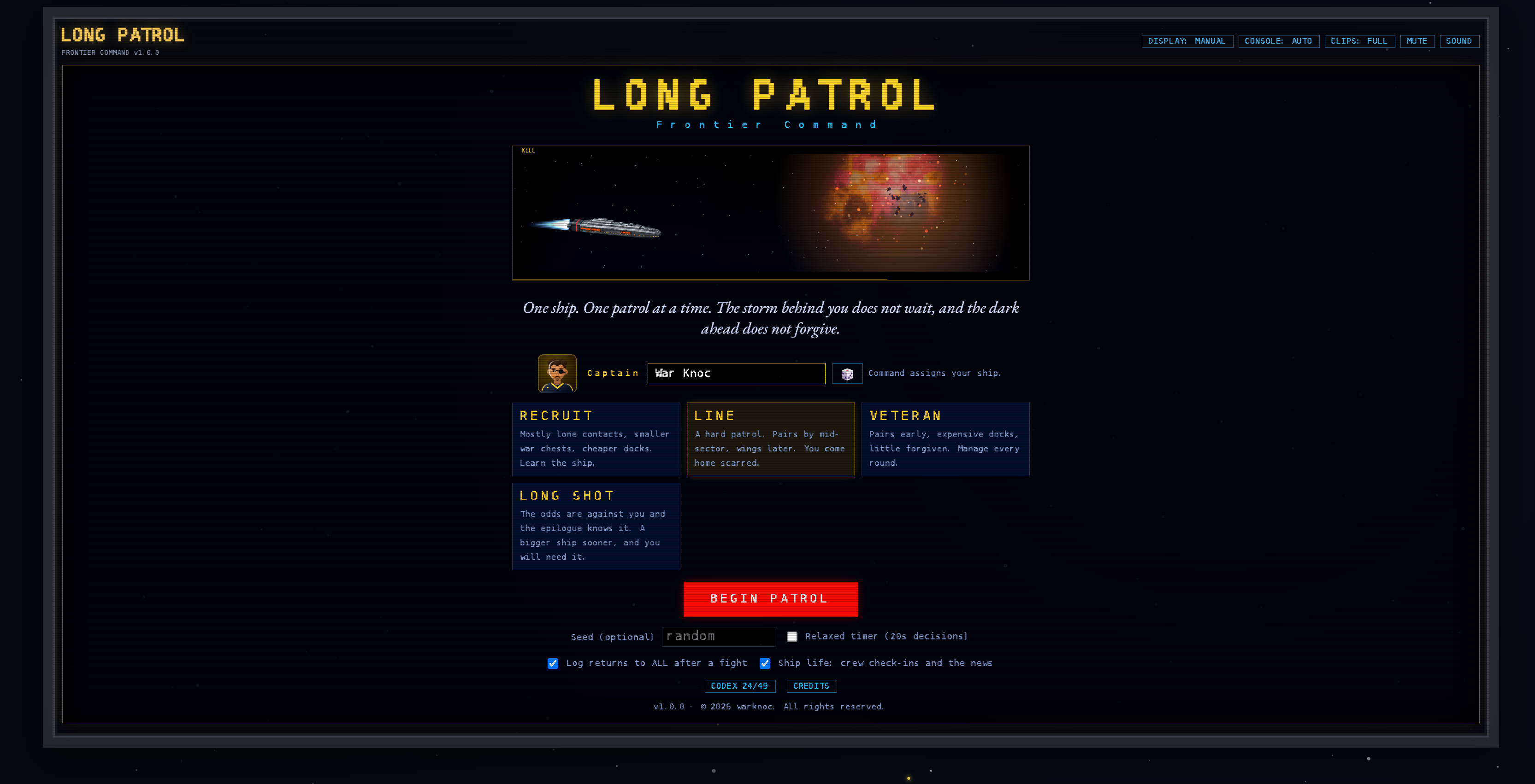 Long Patrol: Frontier Command artwork